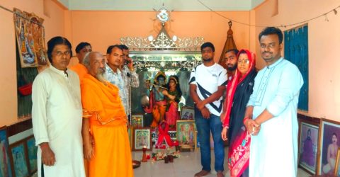 বোয়ালগাঁও ব্রহ্মমঠ ও মিশনে সাধুসন্ত ও ভক্তবৃন্দ সম্মেলনে বিশ্ব শান্তি কামনায় গীতাপাঠ ও নাম কীর্তন অনুষ্ঠিত