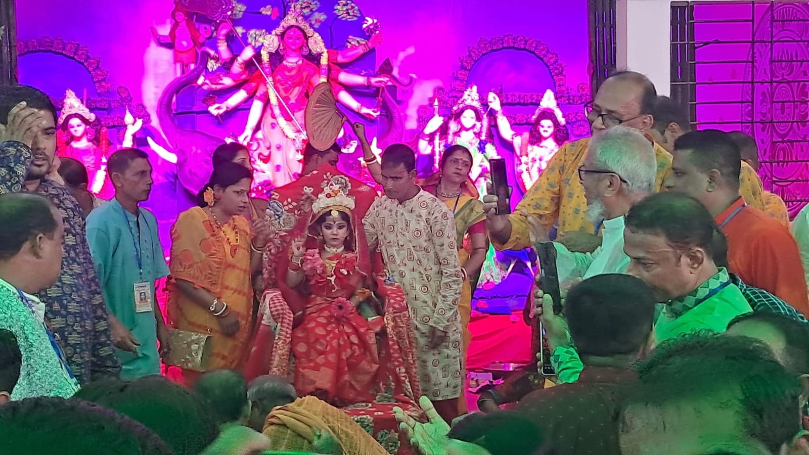 সিলেটে ‘কুমারী পূজা’ অনুষ্ঠিত