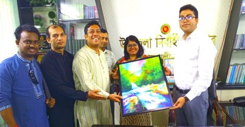 বোয়ালখালীতে শিল্পকলা একাডেমীর সংস্কৃতি উন্নয়নে ইউএনও’র সাথে মতবিনিময়