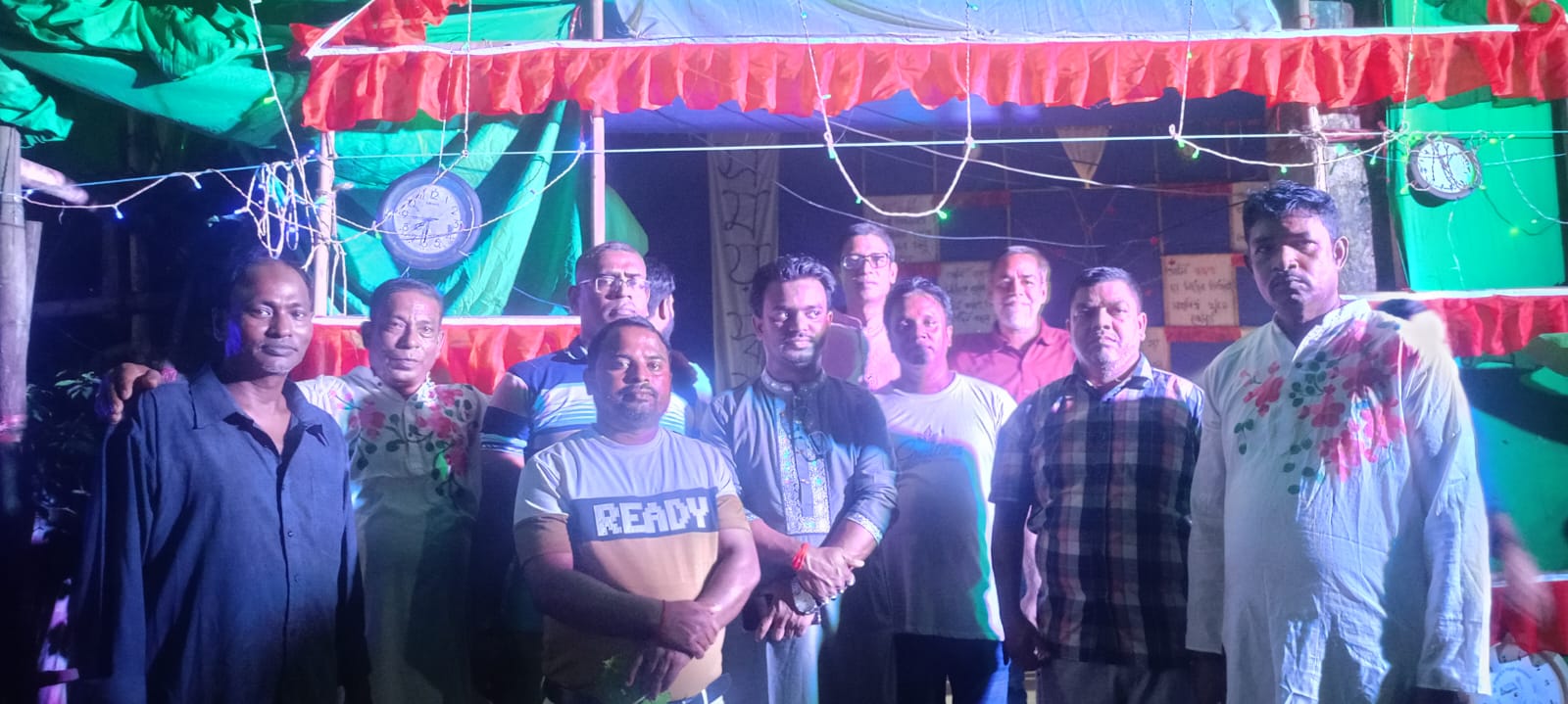 বোয়ালখালীতে বিনয়বাঁশী শিল্পীগোষ্ঠী কর্তৃক শ্যামা পূজা পরিদর্শন