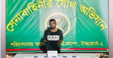 আনোয়ারায় সেনাবাহিনীর হাতে ইয়াবা সহ আটক এক মাদক কারবারি