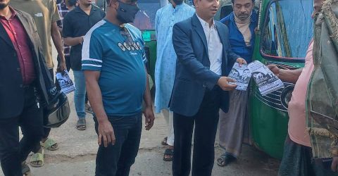 চট্রগ্রাম ১৩ আসনে ৫ম দিনের মতো  নির্বাচনী প্রচারণায় সিংহ প্রতীকের এনডিএম প্রার্থী এমরান চৌধুরী