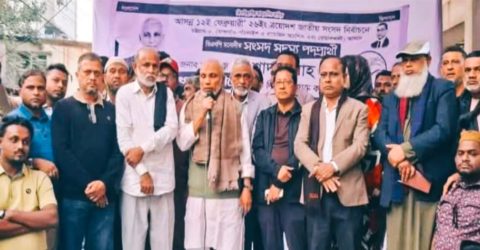 বোয়ালখালীতে বিএনপি প্রার্থী এরশাদ উল্লাহ’র গণসংযোগে ককটেল হামলা