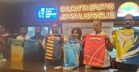 স্পোর্টস জার্নালিস্ট ক্লাবে রেসলিং অ্যাসোসিয়েশনের সাংবাদিক সম্মেলন