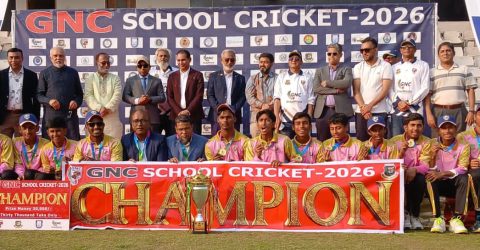 জিএনসি স্কুল ক্রিকেট ২০২৬-এ চ্যাম্পিয়ন সৈয়দ হাতেম আলী স্কুল