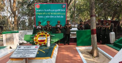 সিলেটে যথাযোগ্য মর্যাদায় জেনারেল ওসমানীর ৪২তম মৃত্যুবার্ষিকী পালিত