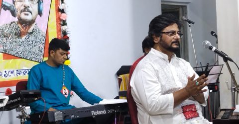 মাতৃভাষা দিবসে সঙ্গীতের মূর্ছনায় ৪০ বছরে পদার্পণ শান্তনু ভৌমিক এর