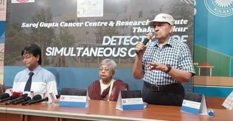 সরোজ গুপ্ত ক্যান্সার এন্ড রিসার্চ ইনস্টিটিউটের প্রেসক্লাব কলকাতায় সাংবাদিক বৈঠক